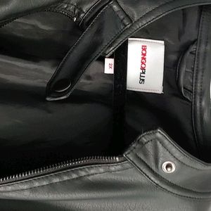 Black Faux Leather Jacket